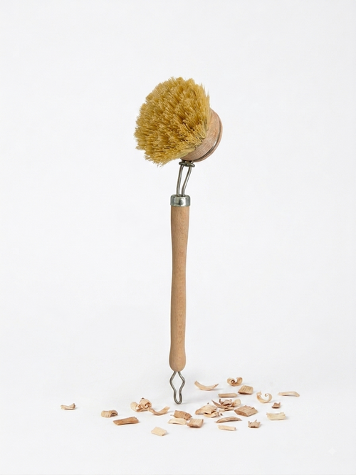 brosse à vaisselle en bois fibres végétales rechargeable Alkimia