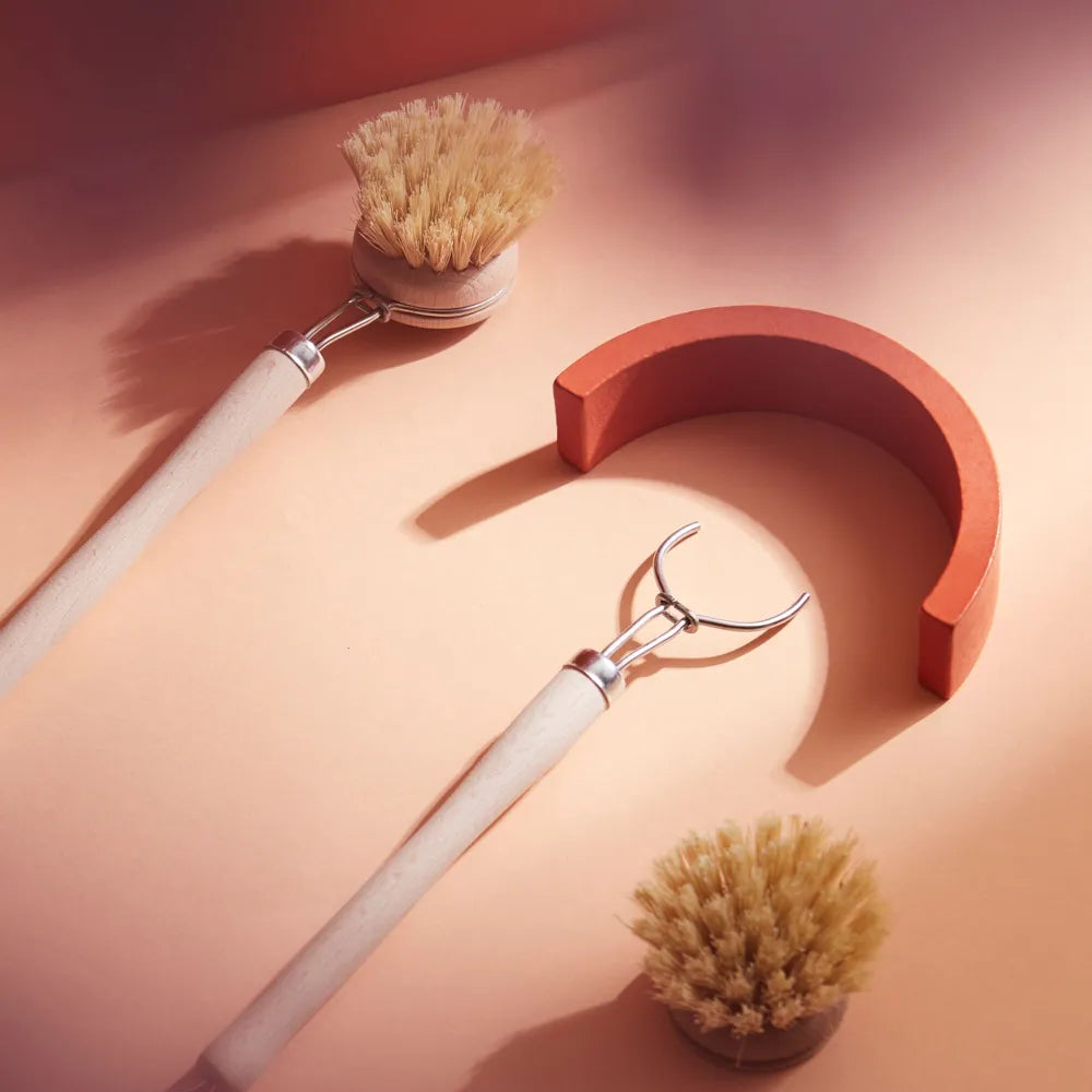 Brosse Vaisselle en Bois &amp; Fibres Végétales (Tête Rechargeable)