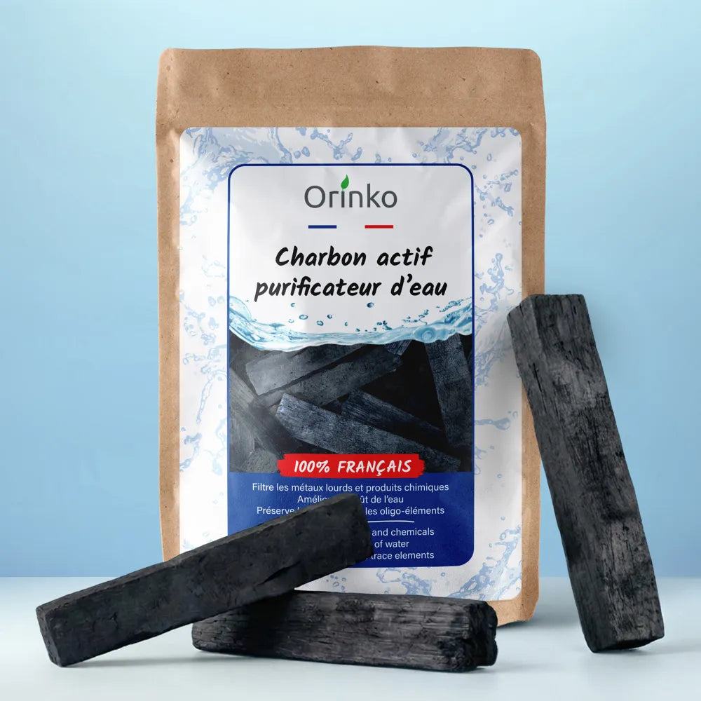Charbon Actif Purificateur d'Eau 100 % Français (Lot de 3)