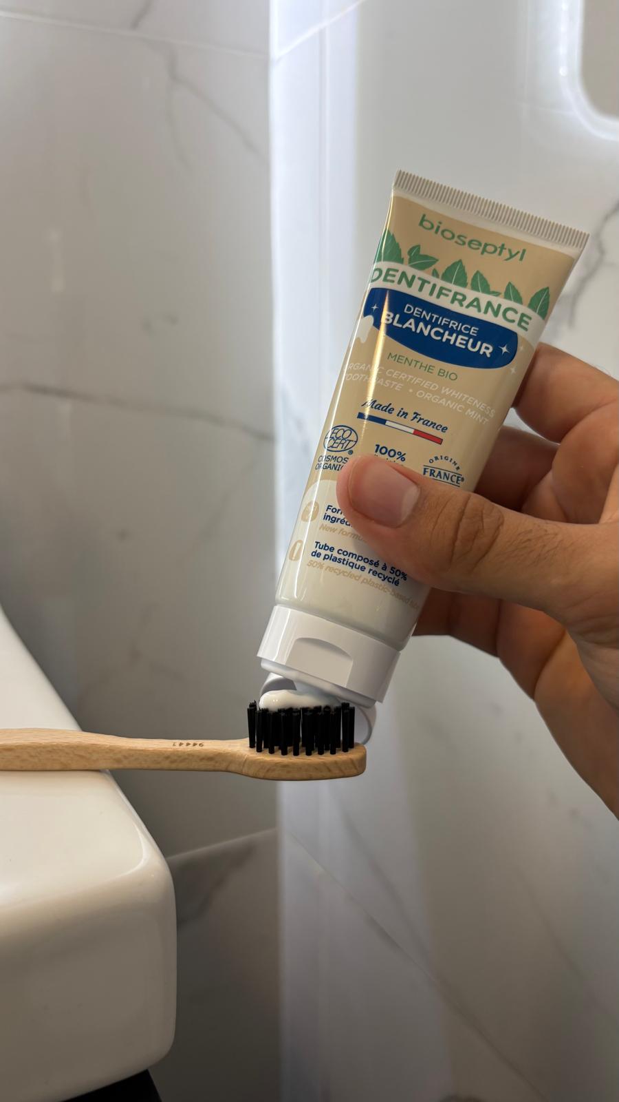 Dentifrice blancheur 100% naturel Menthe bio